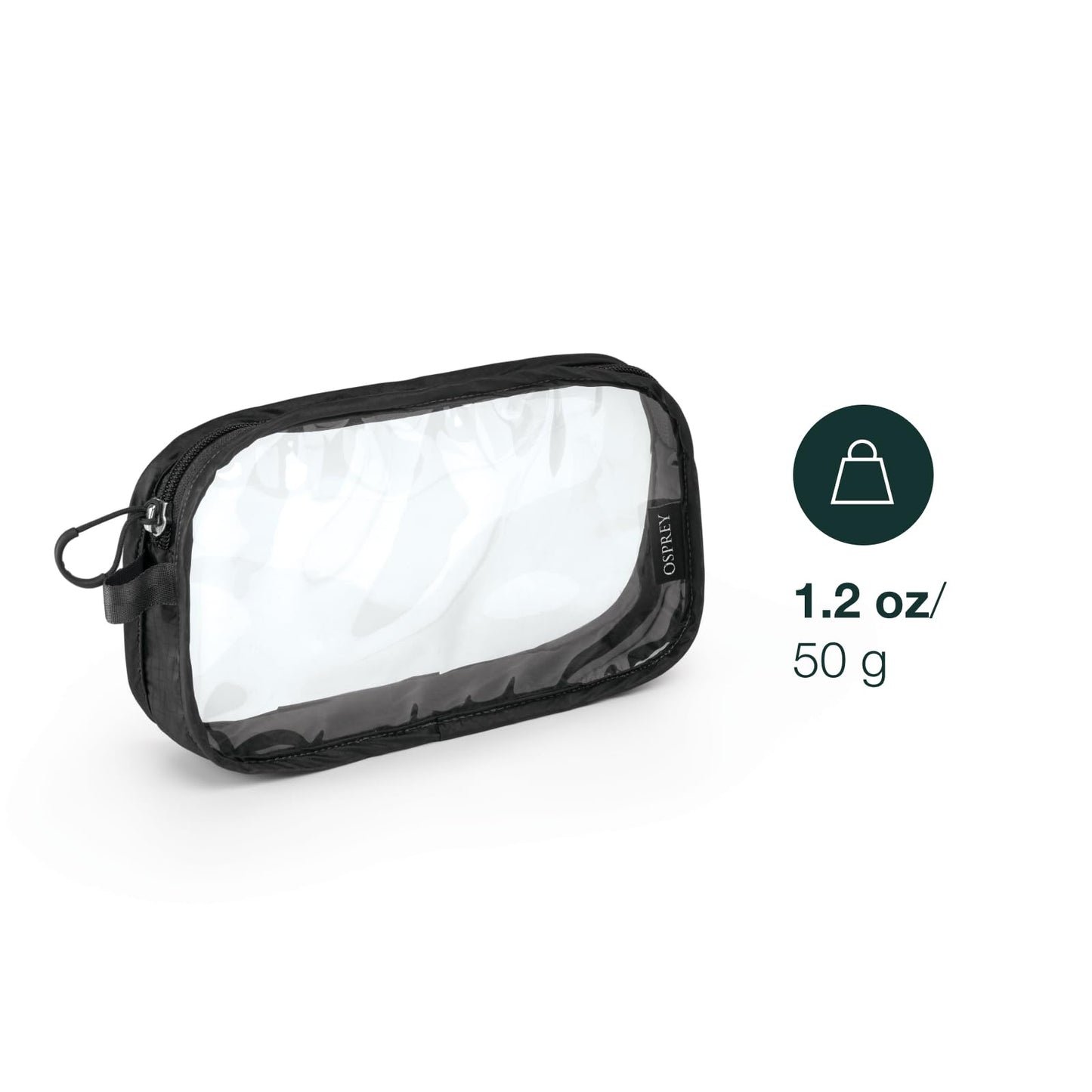 Osprey Ultralight Clear Liquids Pouch for Travel, Black