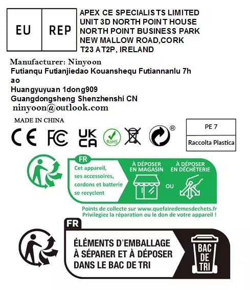 Ninyoon 4K Microscope with Professional Stand + Case for iPhone Android PC, 50-1000X Digital USB Microscope Endoscope HD Camera for All Cellphones iPad Android Tablet Windows Mac Chrome Linux