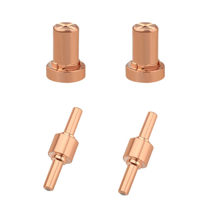 Plasma Cutter Consumables fits CUT40 CUT50 with Plasma Cutter Torch PT31 LG40 for RBC-4000/4500/5000D 40 PCS Nozzle Electrode Extended Long Tip Shroud Shield Cup