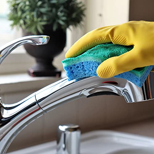 O-Cedar Scrunge Non-Scratch Scrub Sponge (Pack of 6) Multi-Use, All-Purpose, Odor-Resistant, Scrubbing Sponge Safely Cleans All Hard Surfaces in Kitchen and Bathroom