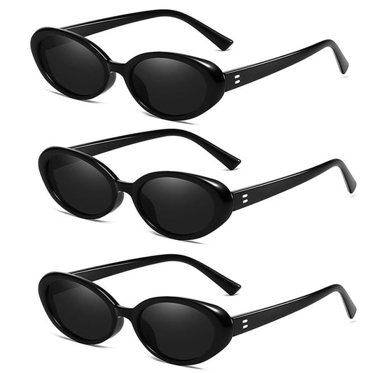Ridering Retro Oval Sunglasses for Women and Men,Vintage Cat Eye Sunglasses UV Protection for Outdoor Wear