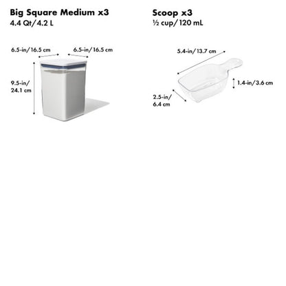 OXO New Good Grips 6-Piece POP Container Bulk Set