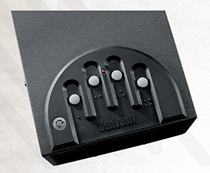 GunVault MultiVault - 2-Gun Quick Access Gun Safe for Pistols with Patented No-Eyes® Keypad