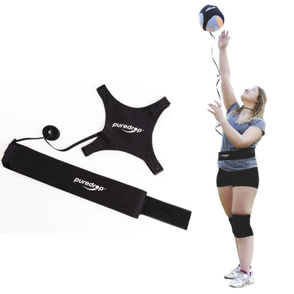 Puredrop Volleyball Training Equipment Aid Great Trainer for Solo Practice of Serving Setting Spiking and arm Swings Returns The Ball After Every Swing Spike Train Pass Serve Coach