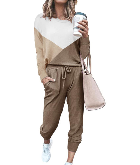 ETCYY NEW Lounge Sets for Women Sweatsuits Sets Two Piece Outfit Long Sleeve Pant Workout Athletic Tracksuits