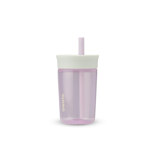 Owala Kids BPA-Free Plastic Tumbler with Spill Resistant Flexible Straw, Easy to Clean, Kids Water Bottle, Great for Travel, Dishwasher Safe, 15 Oz, Mint and Pink, (Unicorn)