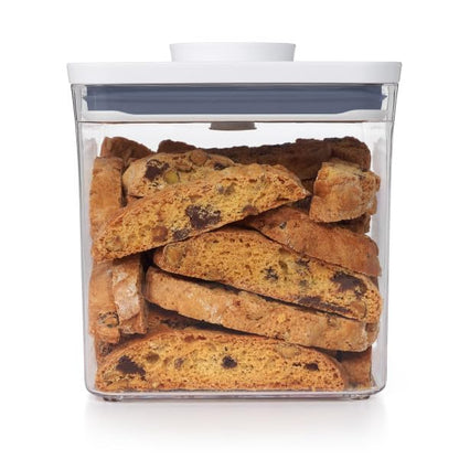 OXO Good Grips POP Container - Airtight Food Storage - Big Square Short 2.8 Qt Ideal for 5 lbs of sugar, cookies or crackers