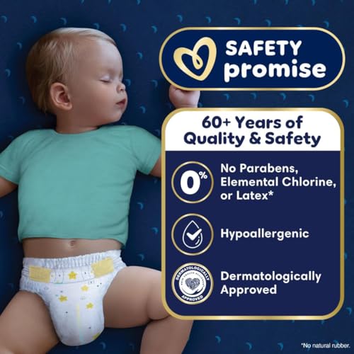 Pampers ZZZ Overnight Diapers, Size 7 (41+ lbs), 36 Count, Nighttime Protection Disposable Baby Diaper, Night Time Leak and Skin Protection