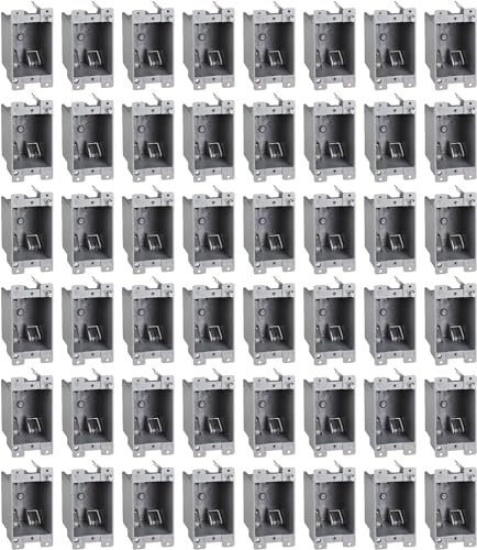 Newhouse Hardware 1-Gang PVC Old Work Electrical Outlet Box (12-Pack) | 14 cu. in. Plastic Junction Box for Switches, GFCI, or Duplex Receptacle Outlet | Old Work Electrical Box for Home Improvement