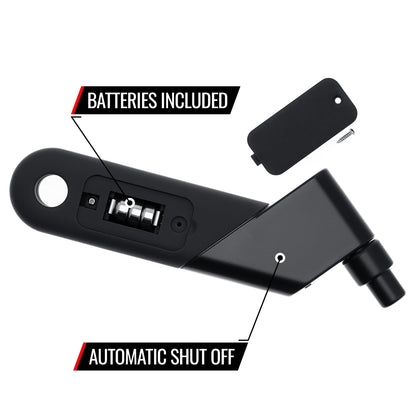 Accutire MS-4021B Digital Tire Pressure Gauge with 4 Valve Caps, 5-150psi (psi, bar, kPa, kg/cm2)