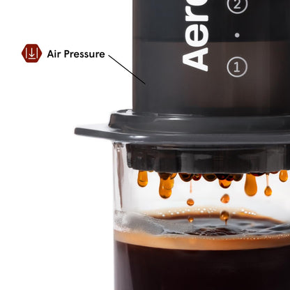 AeroPress Original Coffee Press – 3 In 1 Brew Method Combines French Press, Espresso, Full Bodied Coffee Without Grit or Bitterness, Small Portable Coffee Maker for Camping & Travel
