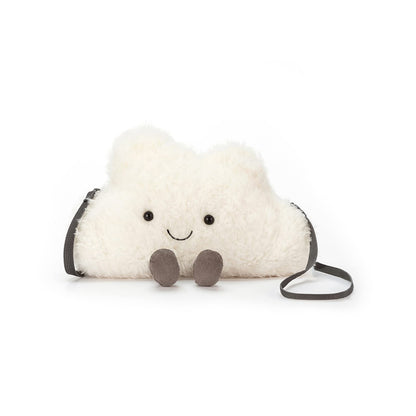 Jellycat Amuseables Cloud Plush Bag, 9 inches - Crossbody and Shoulder Purse - Fun and Unique Handbag