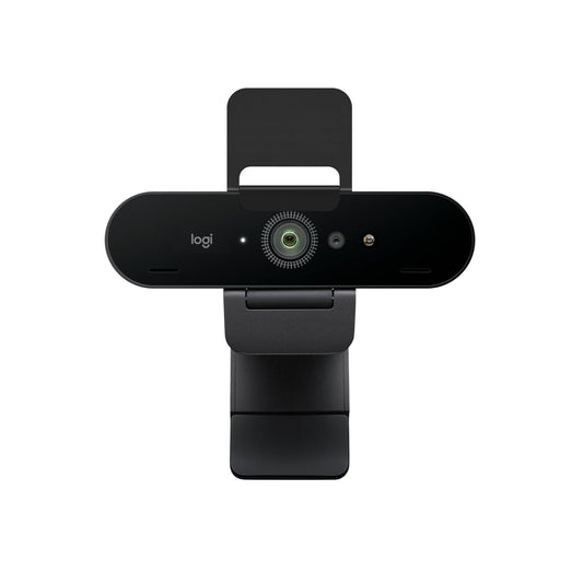 Logitech Brio 4K Webcam, Video Calling, Noise-Cancelling mic, HD Auto Light Correction, Wide Field of View, Works with Microsoft Teams, Zoom, Google Voice, Google Meet, PC/Mac/Laptop/MacBook/Tablet