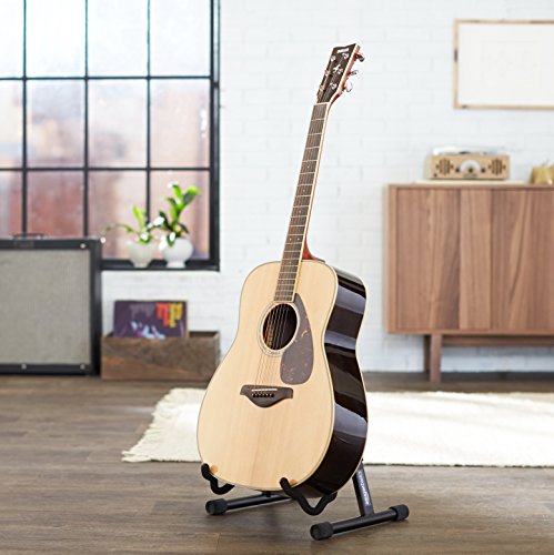 Amazon Basics Adjustable Folding Guitar Stand, A-shape, Fully Assembled - For School Music Program, Concerts & Multiple Users, Black, 8.66 x 15.16 x 3.74 inches
