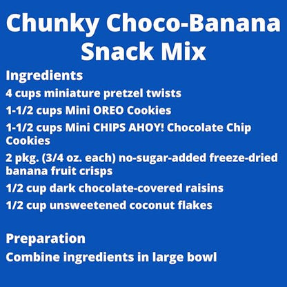 OREO Mini Cookies, CHIPS AHOY! Mini Cookies, Nutter Butter Bites & RITZ Bits Cheese Crackers Variety Pack, 15 Big Bags
