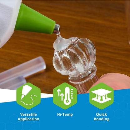 Adtech 100ct-2pk 2-100ct High Temp Mini Size Glue Sticks, 2 Pack, Clear