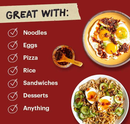 Momofuku Black Truffle Chili Crunch by David Chang, (5.5 Ounces), Chili Oil with Crunchy Garlic and Shallots, Spicy Chili Crisp with Real Truffle for Cooking as Sauce or Topping (Packaging May Vary)