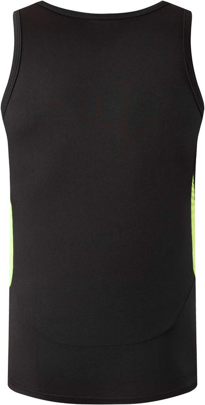 jeansian Mens Sport Sleeveless Tee Shirt Beach Tank Tops Tanktops Fitness Workout Vest LSL3306_Black_L
