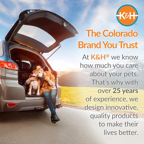 K&H Pet Products Buckle N Go Dog Car Seat for Large Dogs, Waterproof Fabric, Breathable Mesh Sides, Adjustable Seat Belt Leash, Carseat for Medium to Large Pets, Car Seat Cover - 21 X 19 X 19in