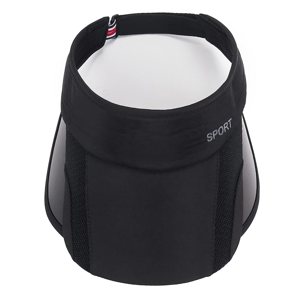 JXXAMZ33 2 Pack Sun Golf Visor Hats for Women, Adjustable Retractable Brim Golf Cap Beach Hats for Women Grey/Beige