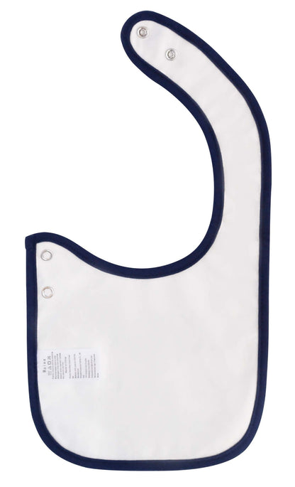 Maiwa 6 Pack Waterproof Cotton Baby Bibs for Girls Boys for Drooling Eating with Adjustable Buttons