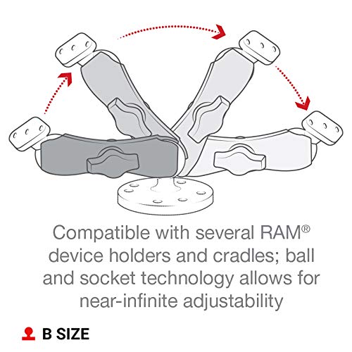 RAM Mounts GPS RAM-B-238U Diamond Ball Base with B Size 1" Ball