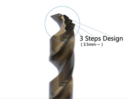 Metric M42 8% Cobalt Twist Drill Bits Set for Stainless Steel and Hard Metal (1mm-10mm/19pcs)