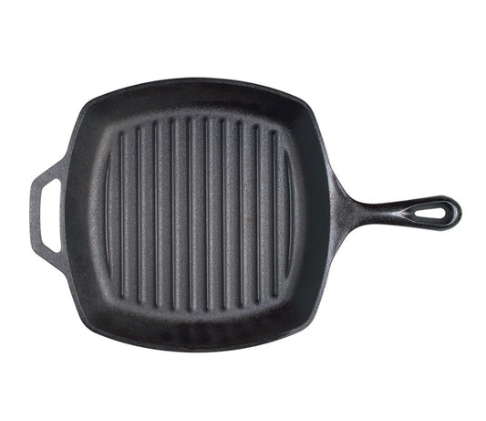 Lodge Cast Iron Grill Pan, Square, 10.5 Inch