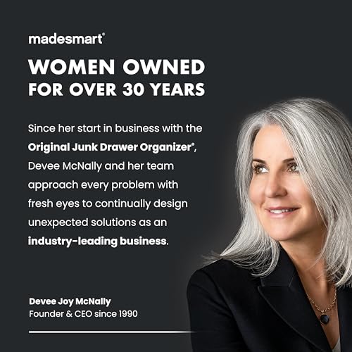 madesmart 2-Tier Organizer, Multi-Purpose Slide-Out Storage Baskets with Handles and Dividers, Frost