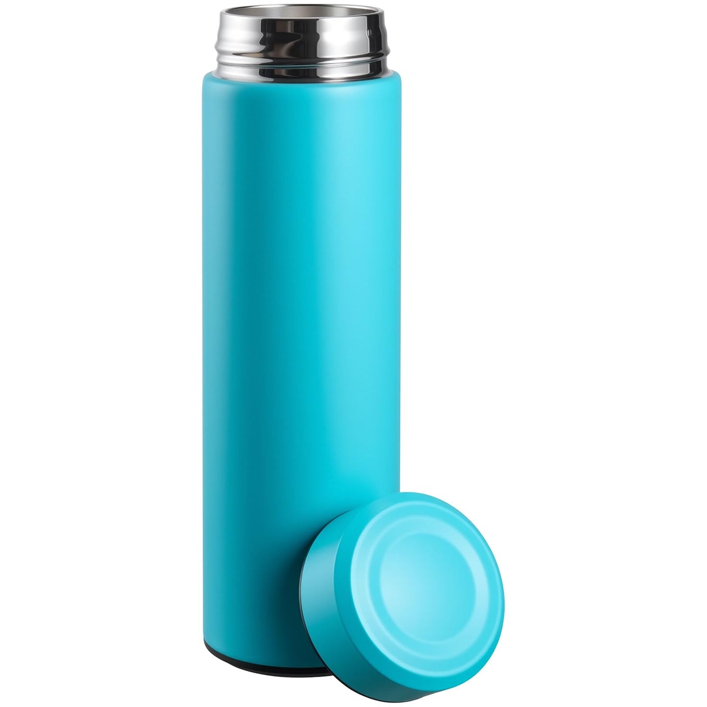 PARACITY Insulated Water Bottle, 17 oz Stainless Steel Water Bottles for Double Wall Vacuum Hot Drinks, Metal Water Bottle Keeps Hot for 12 Hrs, Cold for 24 Hrs, for Coffee, Tea (light blue)
