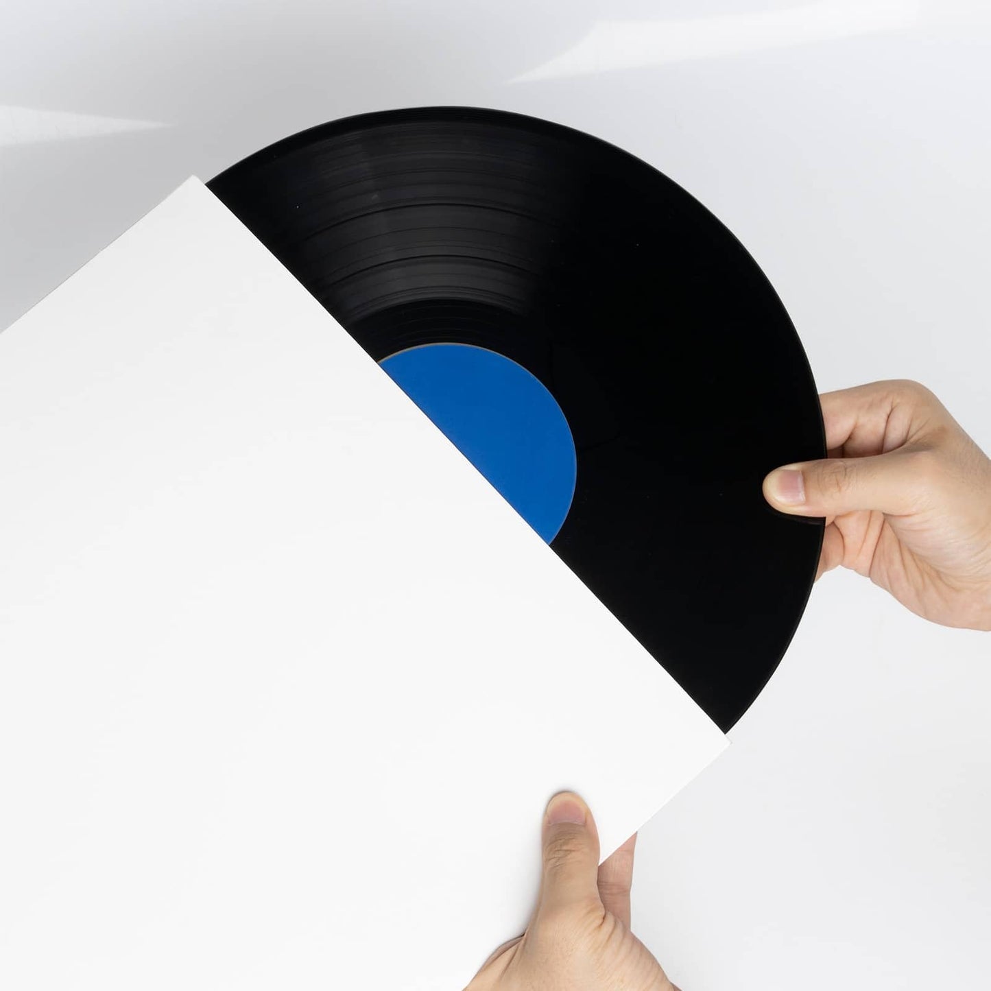 20ct 12-Inch LP Vinyl Record Jackets - 350gsm White Cardboard Covers, Blank Album for Outer Sleeves, No Center Hole, for CD Collection