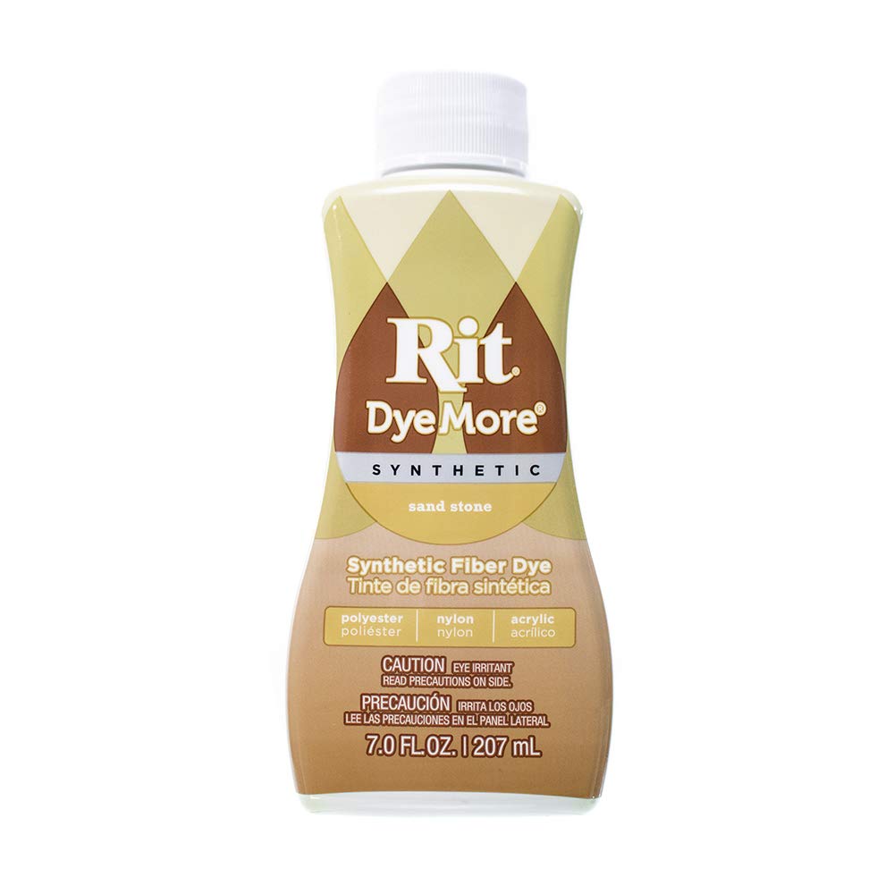 Rit DyeMore Single Bottle 7 Oz. Synthetic Liquid Fiber Dye for Clothing, Décor, and Crafts – Sand Stone