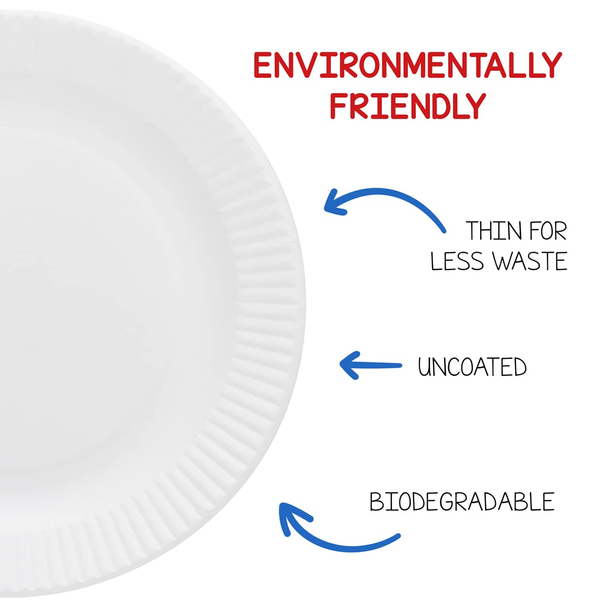 Hygloss Products Paper Plates - Uncoated White Plate - Use for Foodware, Events, Activities, Crafts Projects and More - Environmentally Friendly - Recyclable and Disposable - 6-Inches - 100 Pack