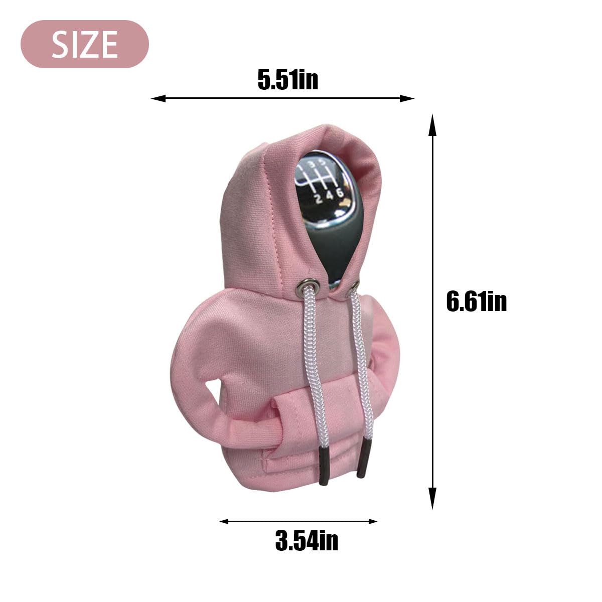 JOYCOURT Car Gear Shift Hoodie, Fashionable Gear Shift Knob Cover, Mini Hoodie for Auto Shifter, Auto Interior Cute Gadgets, Universal Car Decoration Accessories