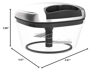 Manual Food Processor Vegetable Cutter, Geedel Pull Chopper with String, Food Chopper Vegetable Cutter for Veggies, Fruits, Salad, Onion, Ginger, Nuts.