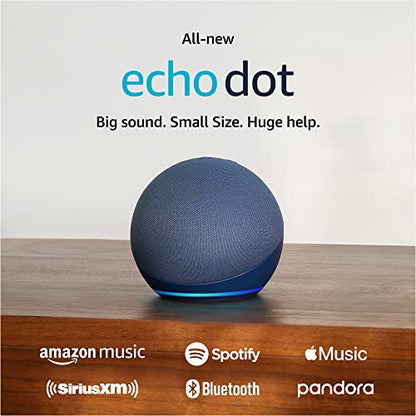 Amazon Echo Dot (newest model), Vibrant sounding Alexa speaker, Great for bedrooms, dining rooms and offices, Deep Sea Blue