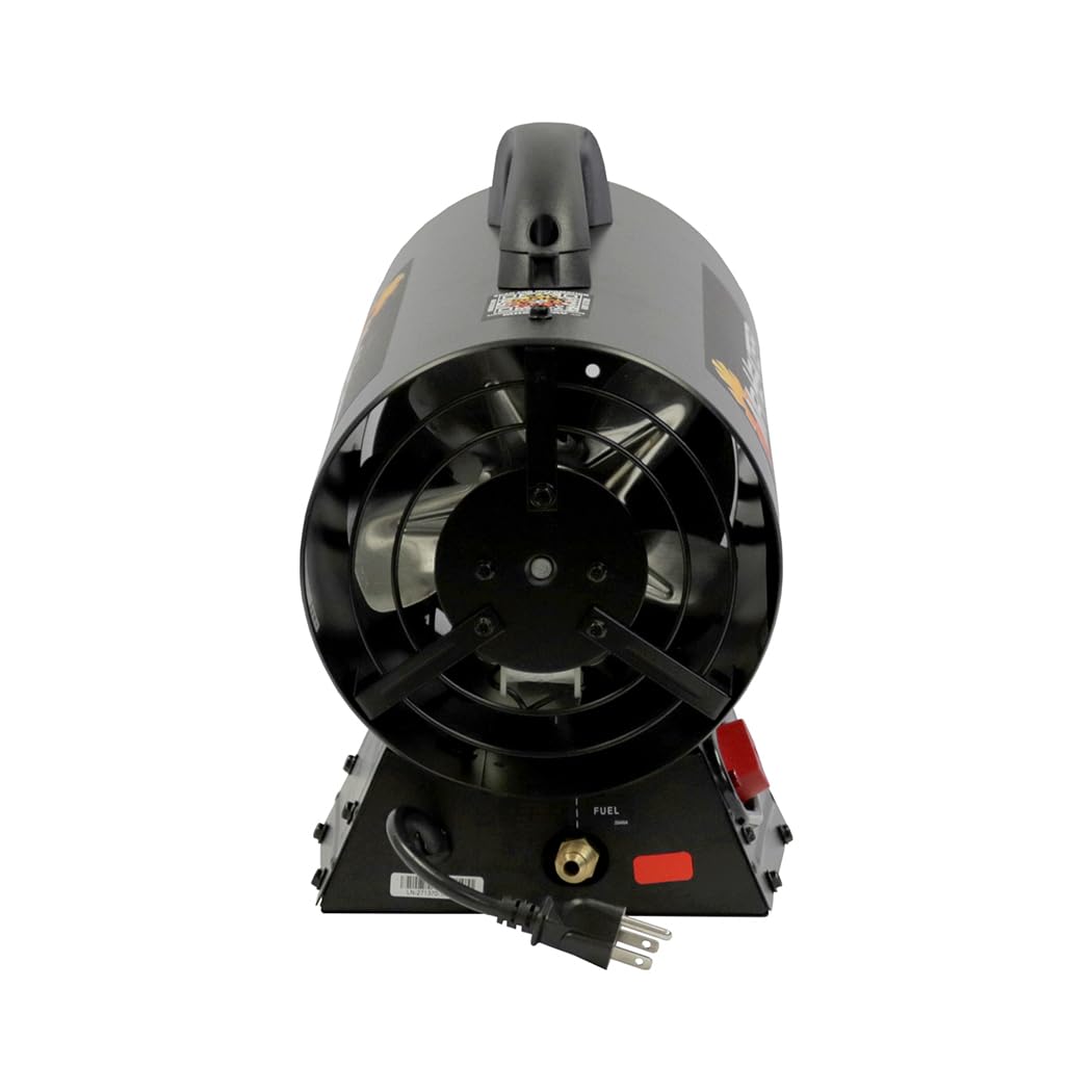 Mr. Heater MH60QFAV 60,000 BTU Portable Propane Forced Air Heater, 19.75 x 11.50 inches, black