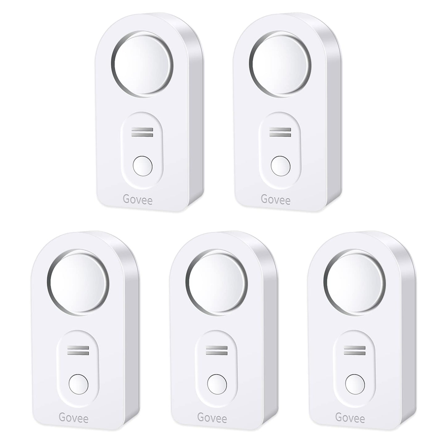 Govee Water Leak Detectors 5 Pack, 100dB Adjustable Audio Alarm Sensor, Sensitive Leak and Drip Alert, for Kitchen Bathroom Basement (Cannot Connect to Wi-Fi Directly)