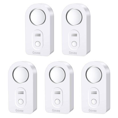 Govee Water Leak Detectors 5 Pack, 100dB Adjustable Audio Alarm Sensor, Sensitive Leak and Drip Alert, for Kitchen Bathroom Basement (Cannot Connect to Wi-Fi Directly)