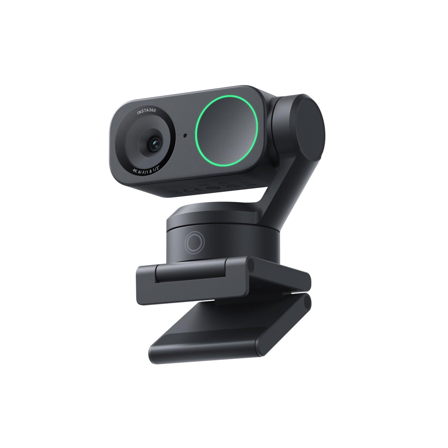 Insta360 Link 2 - PTZ 4K Webcam for PC/Mac, 1/2" Sensor, AI Tracking, HDR, AI Noise-Canceling Mic, Gesture Control for Streaming, Video Calls, Gaming, Works with Zoom, Teams, Twitch & More