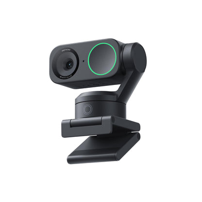 Insta360 Link 2 - PTZ 4K Webcam for PC/Mac, 1/2" Sensor, AI Tracking, HDR, AI Noise-Canceling Mic, Gesture Control for Streaming, Video Calls, Gaming, Works with Zoom, Teams, Twitch & More