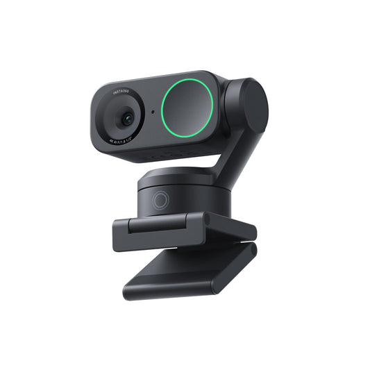 Insta360 Link 2 - PTZ 4K Webcam for PC/Mac, 1/2" Sensor, AI Tracking, HDR, AI Noise-Canceling Mic, Gesture Control for Streaming, Video Calls, Gaming, Works with Zoom, Teams, Twitch & More
