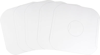 (100) Archival Quality Acid-Free Heavyweight Paper Inner Sleeves with Hole for 12" Vinyl Records - Durable 20# Paper - Easy Record Insertion - #12IW