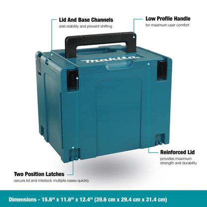 Makita 197213-3 Interlocking Case, X-Large/12-1/2" x 15-1/2" x 11-5/8"