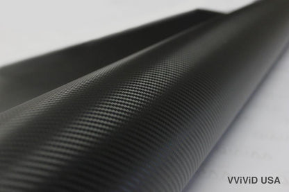 VViViD XPO Black Carbon Fiber Car Wrap Vinyl Roll Featuring Air Release Technology (25ft x 5ft)