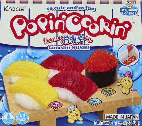 Kracie Popin' Cookin' DIY Candy Sushi Kit, No Bake, 1 Ounces (Pack Of 1)