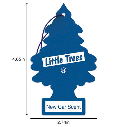 LITTLE TREES Air Fresheners Car Air Freshener. Hanging Tree Provides Long Lasting Scent for Auto or Home. New Car Scent, 24 Air Fresheners