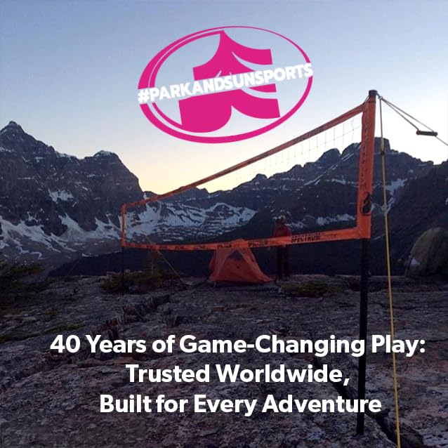 Park & Sun Sports Spectrum Classic: Portable Professional Outdoor Volleyball Net System, Denim Blue