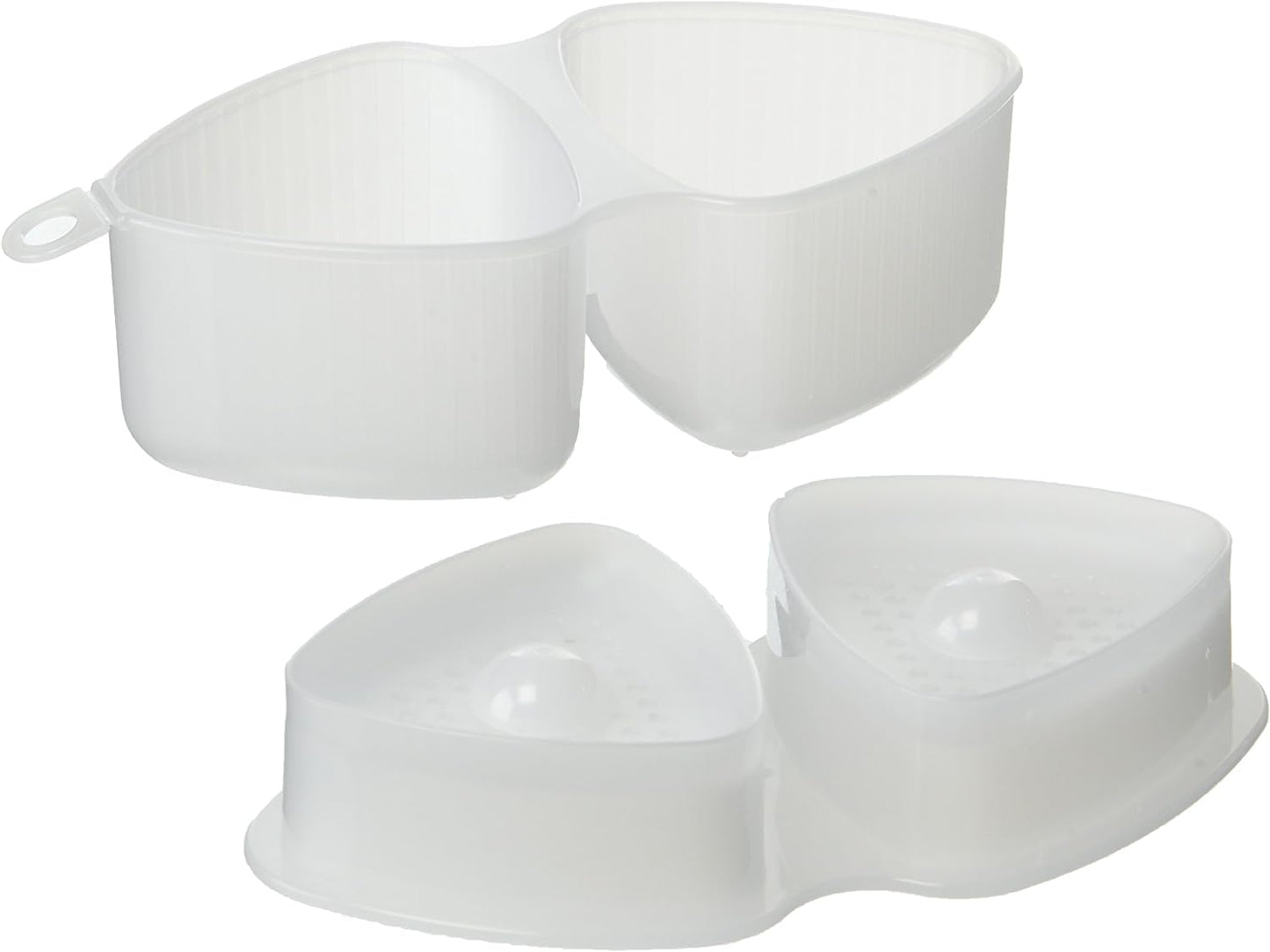 JapanBargain 1761, Japanese Sushi Mold Rice Ball Maker, Triangle Shape, Non Stick, White Color, Made in Japan