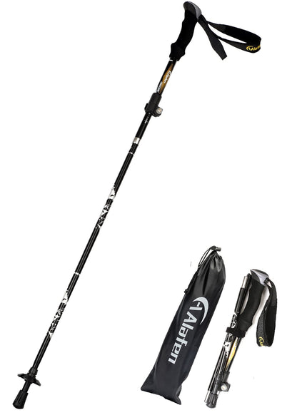 A ALAFEN Aluminum Collapsible Ultralight Travel Trekking Hiking Pole for Men and Women